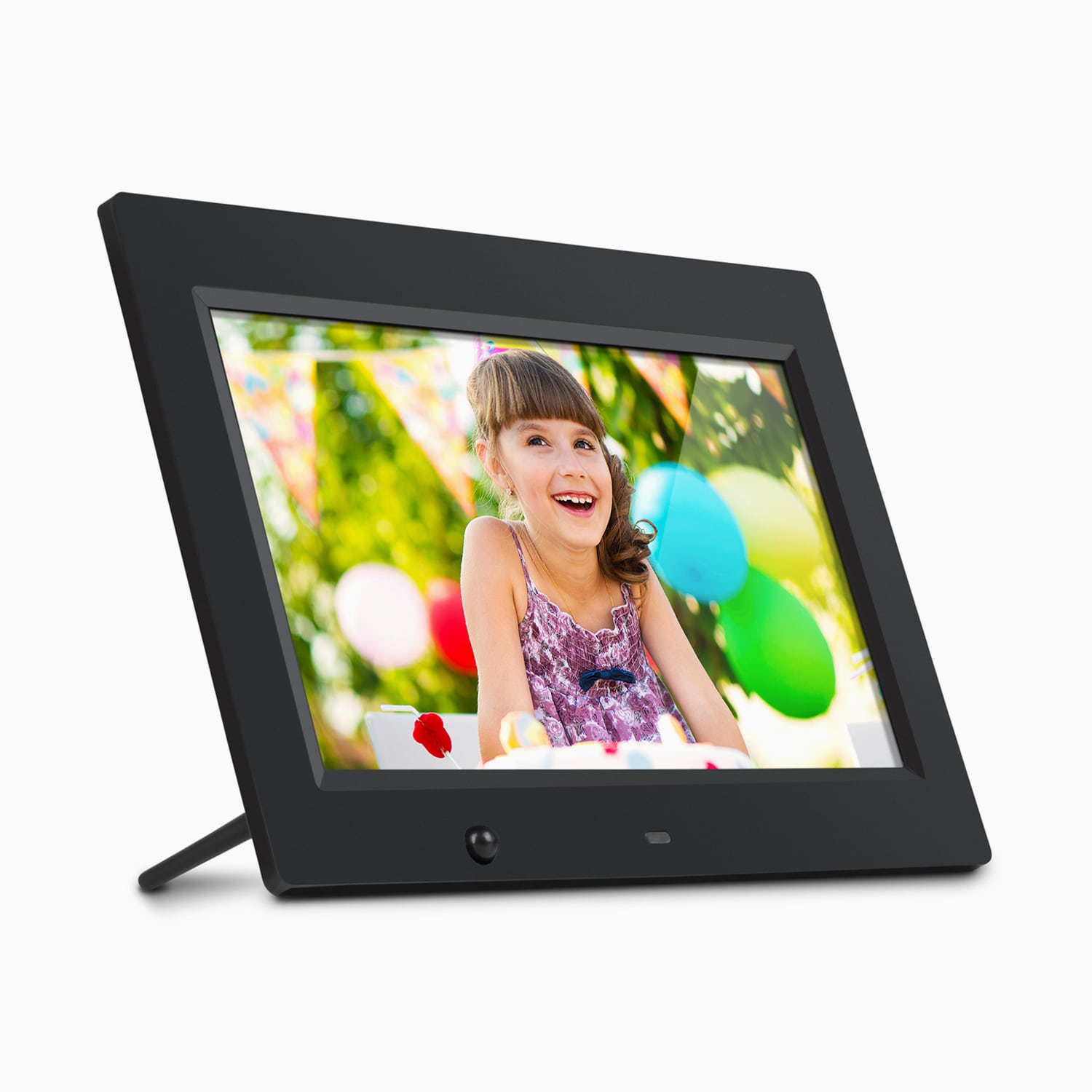 aluratek 10 digital photo frame motion sensor 4gb angle