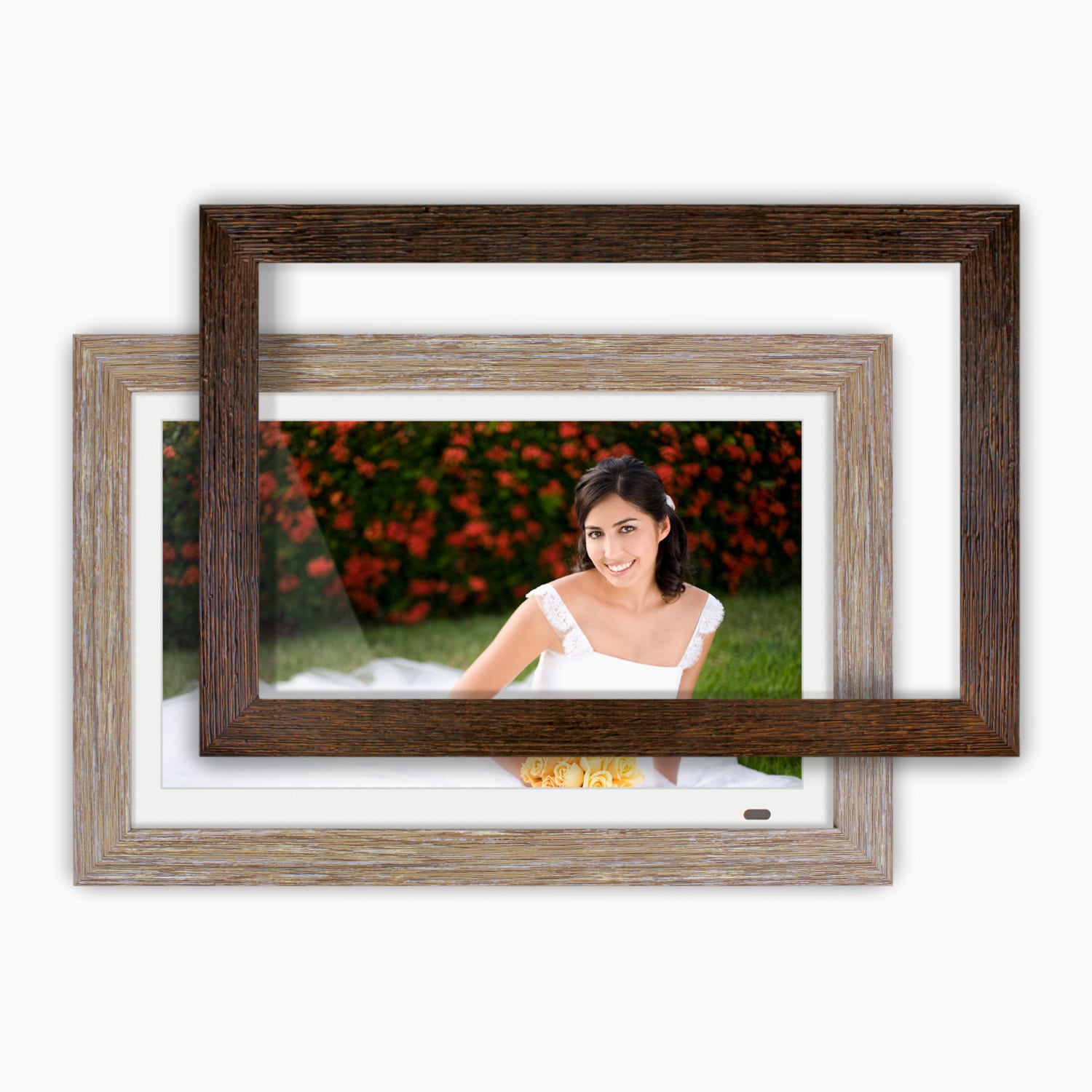 aluratek 13 digital photo frame interchangeable frames main