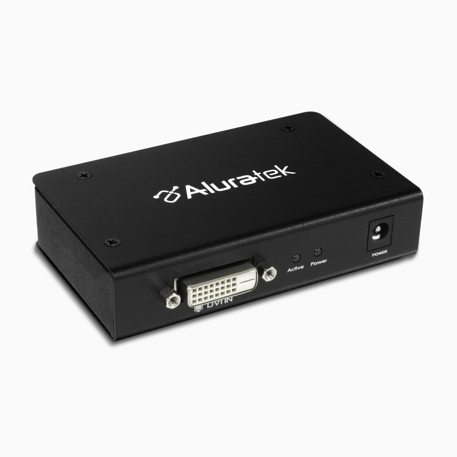 Aluratek 2-port DVI Video Splitter Side Angle