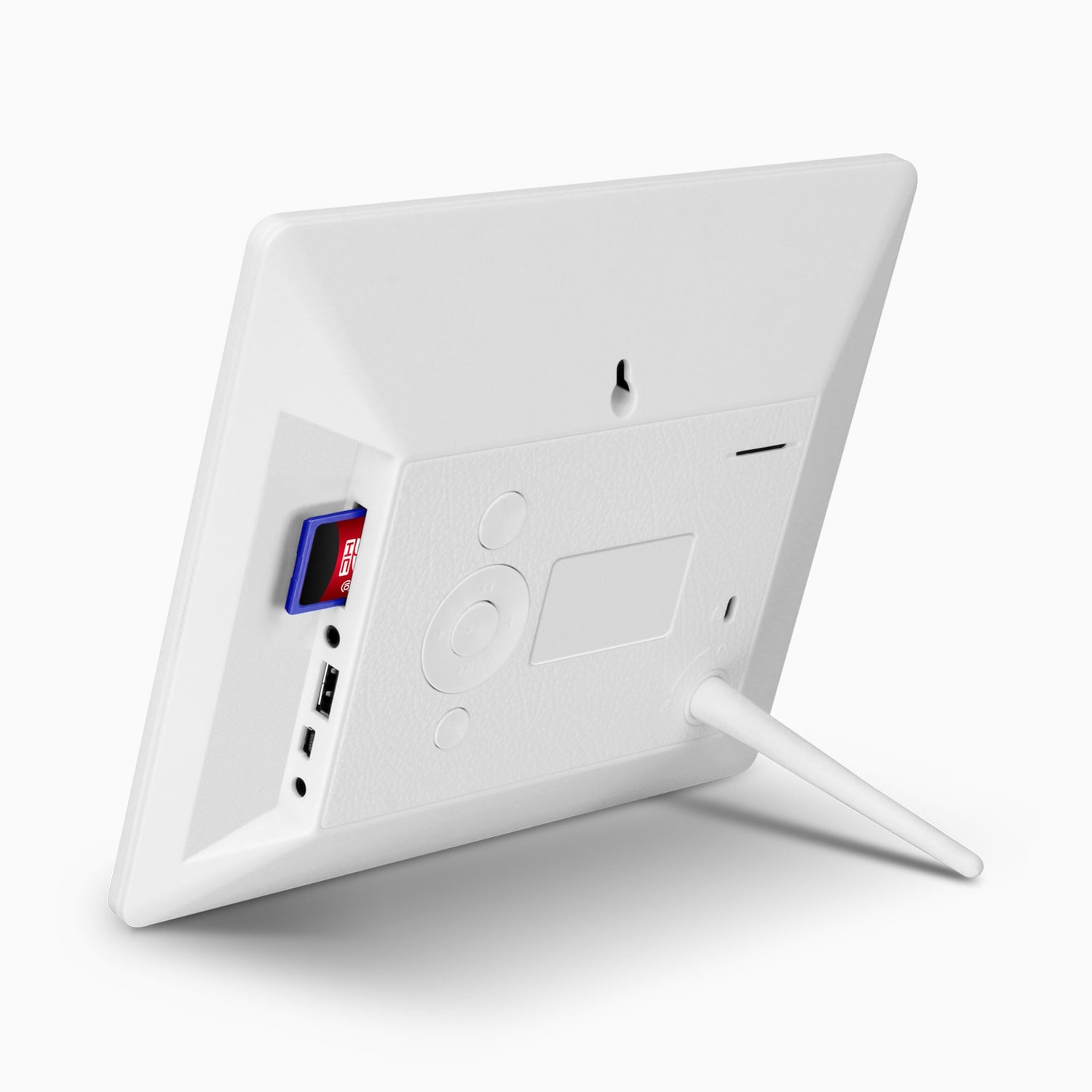 aluratek 8-inch ips touchscreen wifi digital photo frame 16gb back