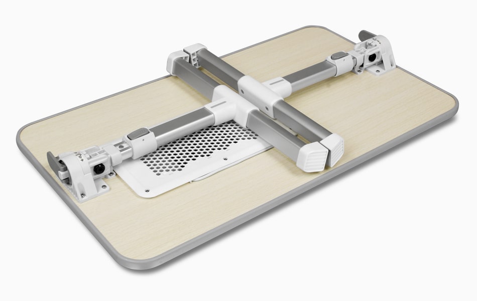 Aluratek Adjustable Ergonomic Laptop Cooling Table with Fan portable design