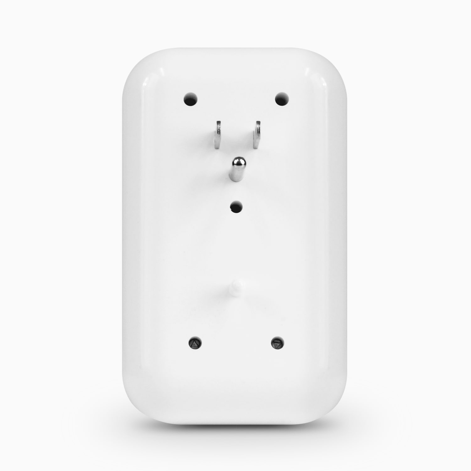 Aluratek Nightlight 4x outlet dual USB light sensor back