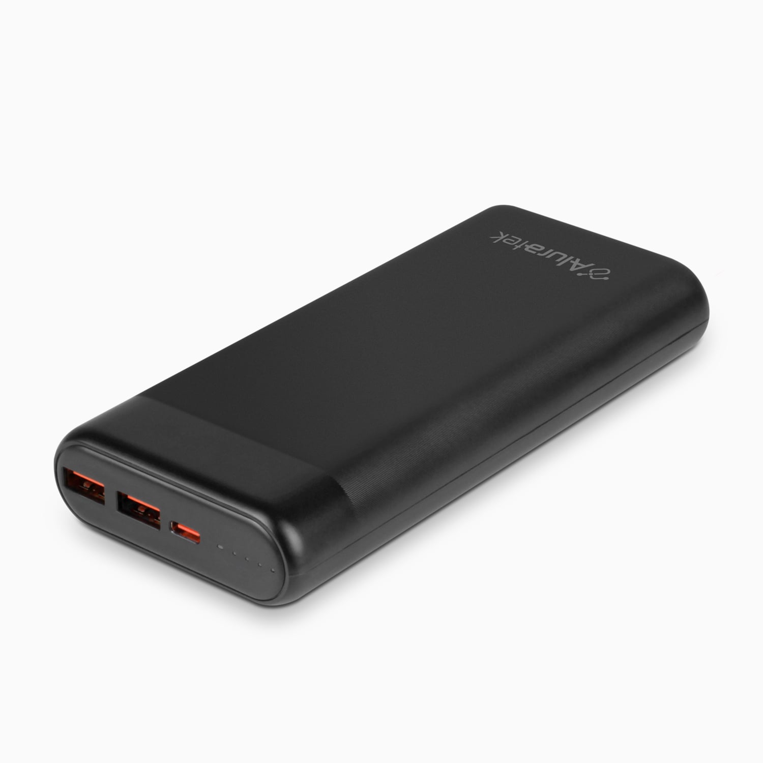 Aluratek portable 20k power bank 65W PD viewer angle