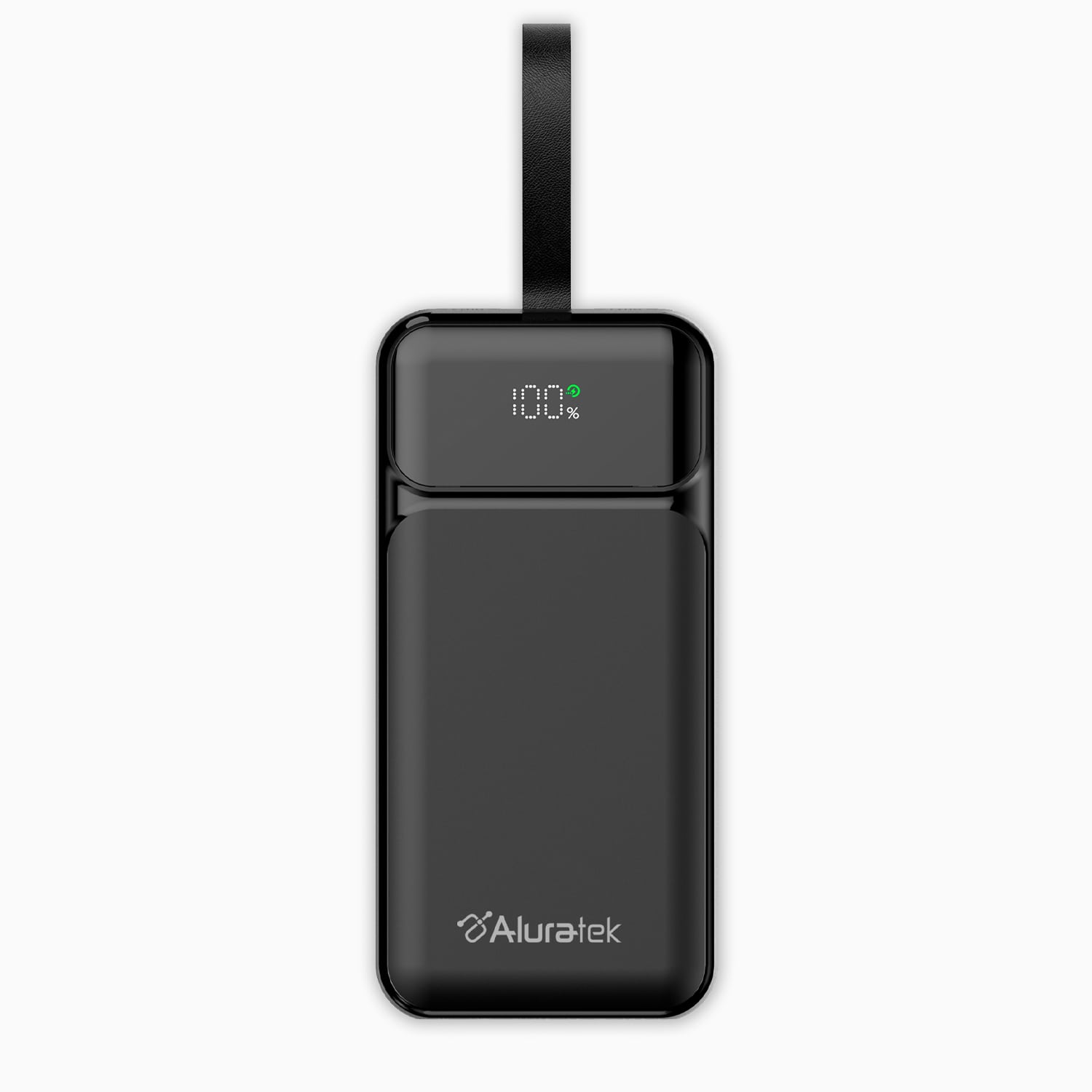 Aluratek portable 30k power bank 65W viewer top black