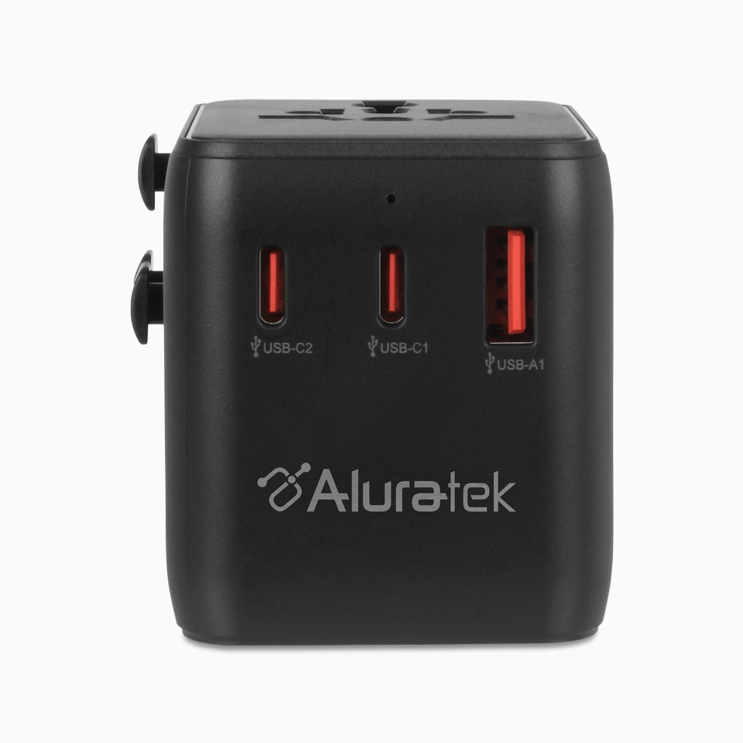 aluratek universal 20W Travel adapter front