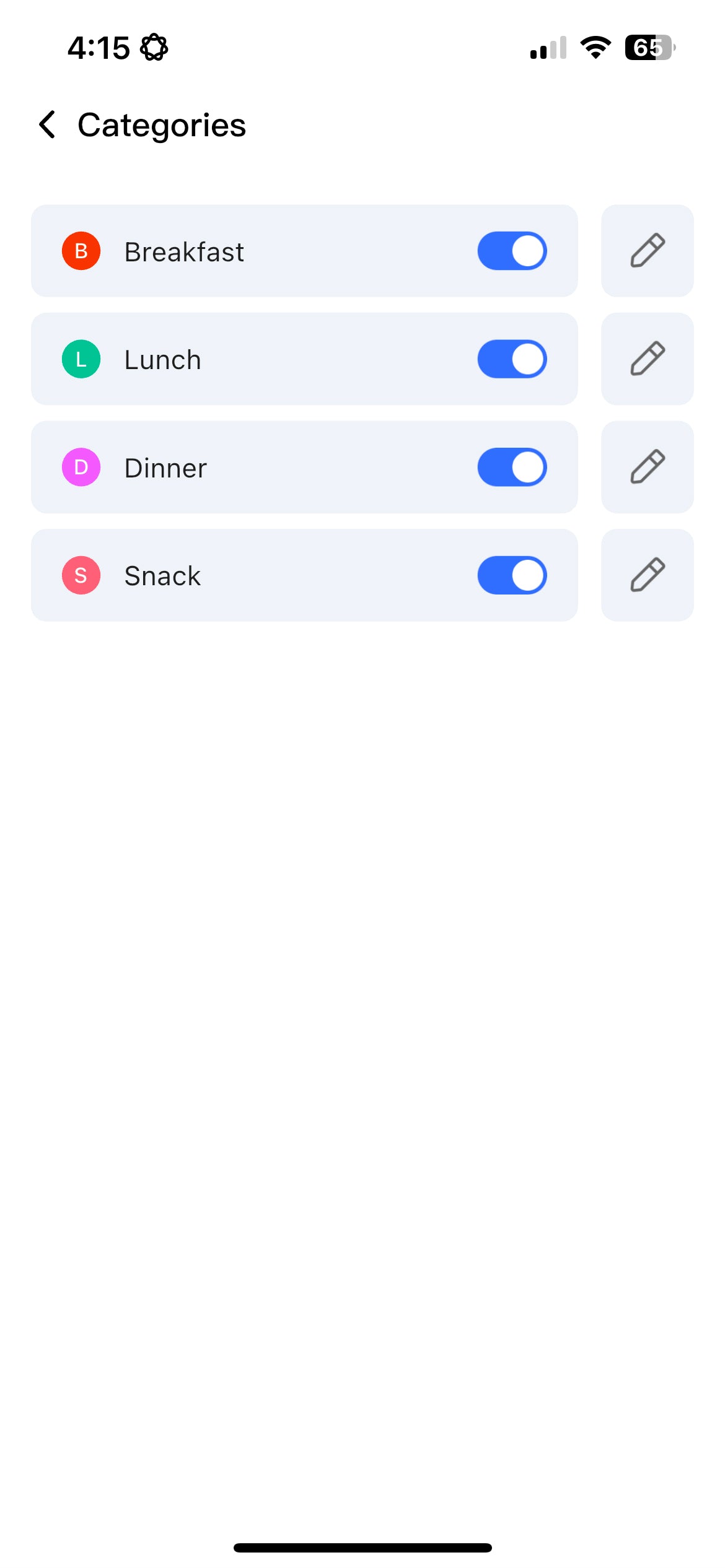 eCalendar Frame Lists App