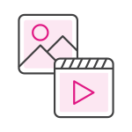 aluratek frame photo video support  icon